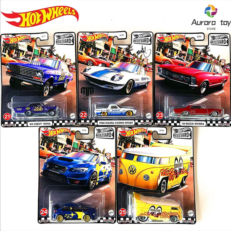 Mattel Toy Hot Wheels - ホットウィール車モデル大通り 5 シリーズマツダスバル日産 GJT68 コレクション合金車モデル装飾少年誕生日おもちゃギフト