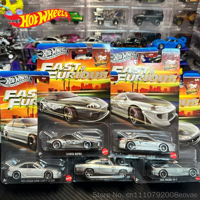 Mattel Toy Hot Wheels - 2026年ニューホットウィールシルバーシリーズ高速車モデル ホンダ ダッジチャージャー 三菱 エクリプス コレクタブルホビーモデル