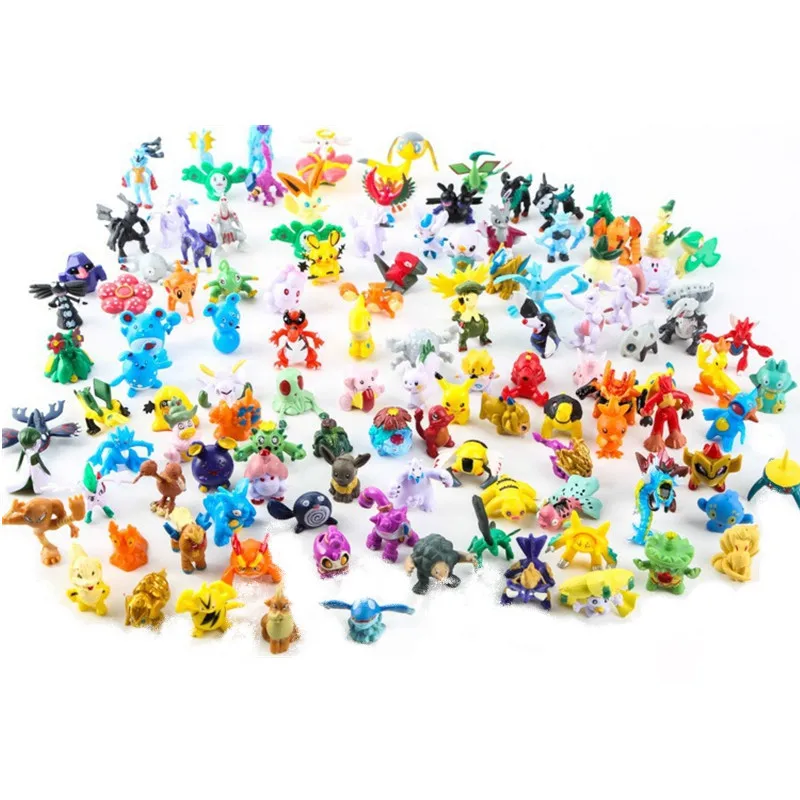 Kids Toys Young - 2-3 センチメートルポケモンアニメフィギュアピカチュウかわいいアクションモデル装飾装飾ミニモデル人形おもちゃ子供の誕生日プレゼント