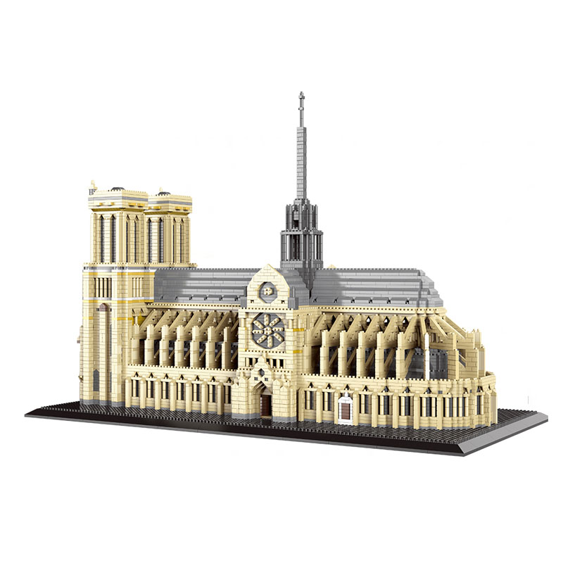 Kids Toys Paris - 7380 個 + 世界建築ミニビルディングブロックノートルダム・ド・パリモデル教会市レンガのおもちゃ子供のギフト