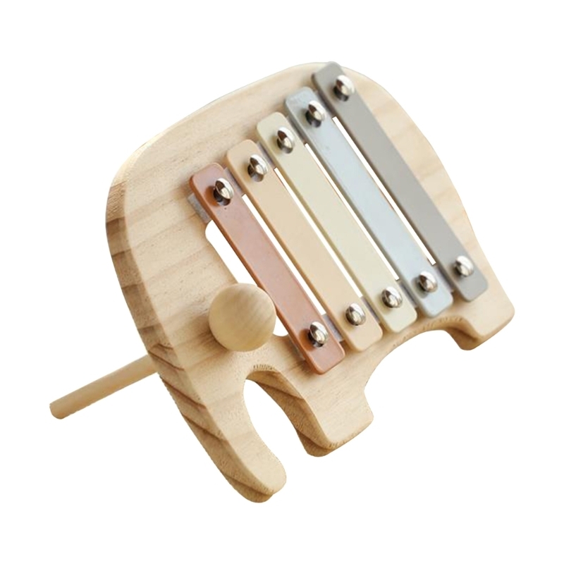Kids Toys Xylophone - 木製楽器のおもちゃベビーキッズパズル早期学習ゲーム赤ちゃん知覚ギフト木製 5 トーン多色木琴