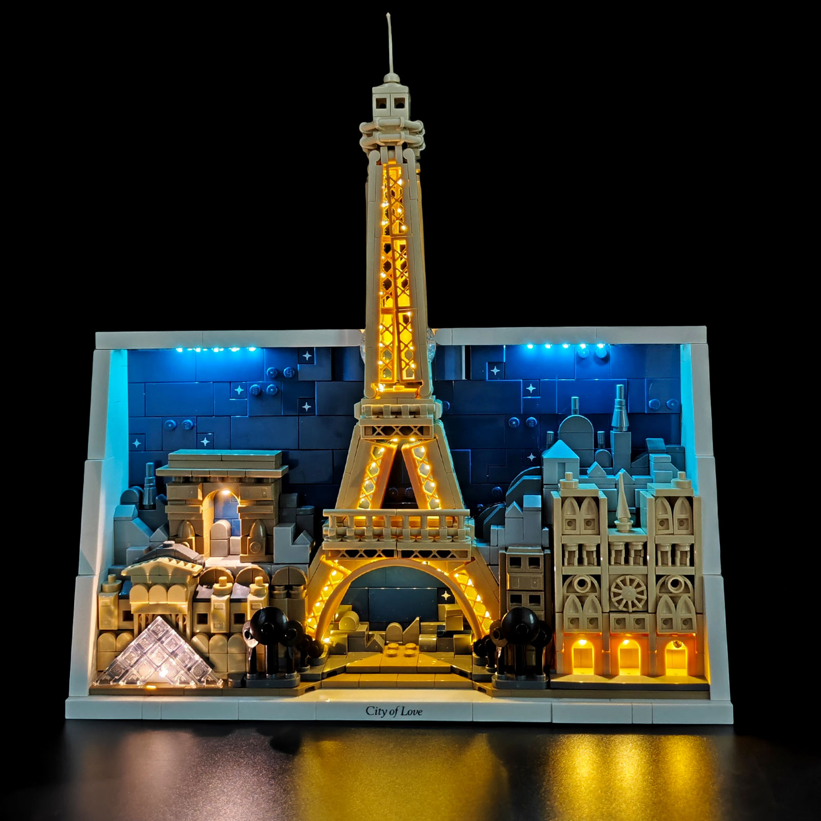 Lego Set City - LYBMTWF LED照明キット レゴ21064 パリの愛の街建築模型と互換性あり（モデルブロックは含まれません）