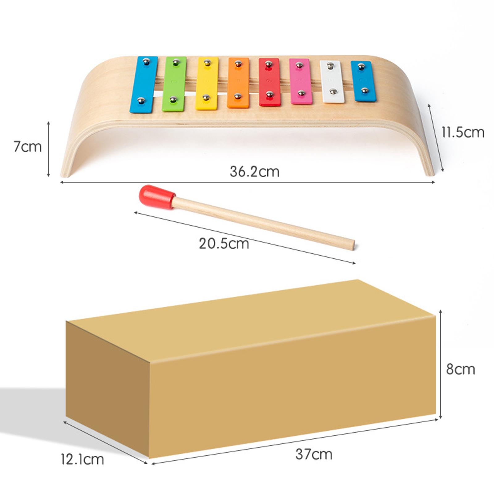 Kids Toys Xylophone - 8音階木琴、教育用楽器、子供の音楽学習玩具、誕生日プレゼントに
