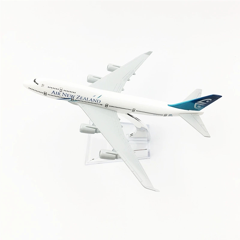 Kids Toys New Zealand - 飛行機模型おもちゃ 16 センチメートルニュージーランド航空 B747 747 モデル航空機ダイキャスト合金金属スタンド付きおもちゃ男の子子供ギフト