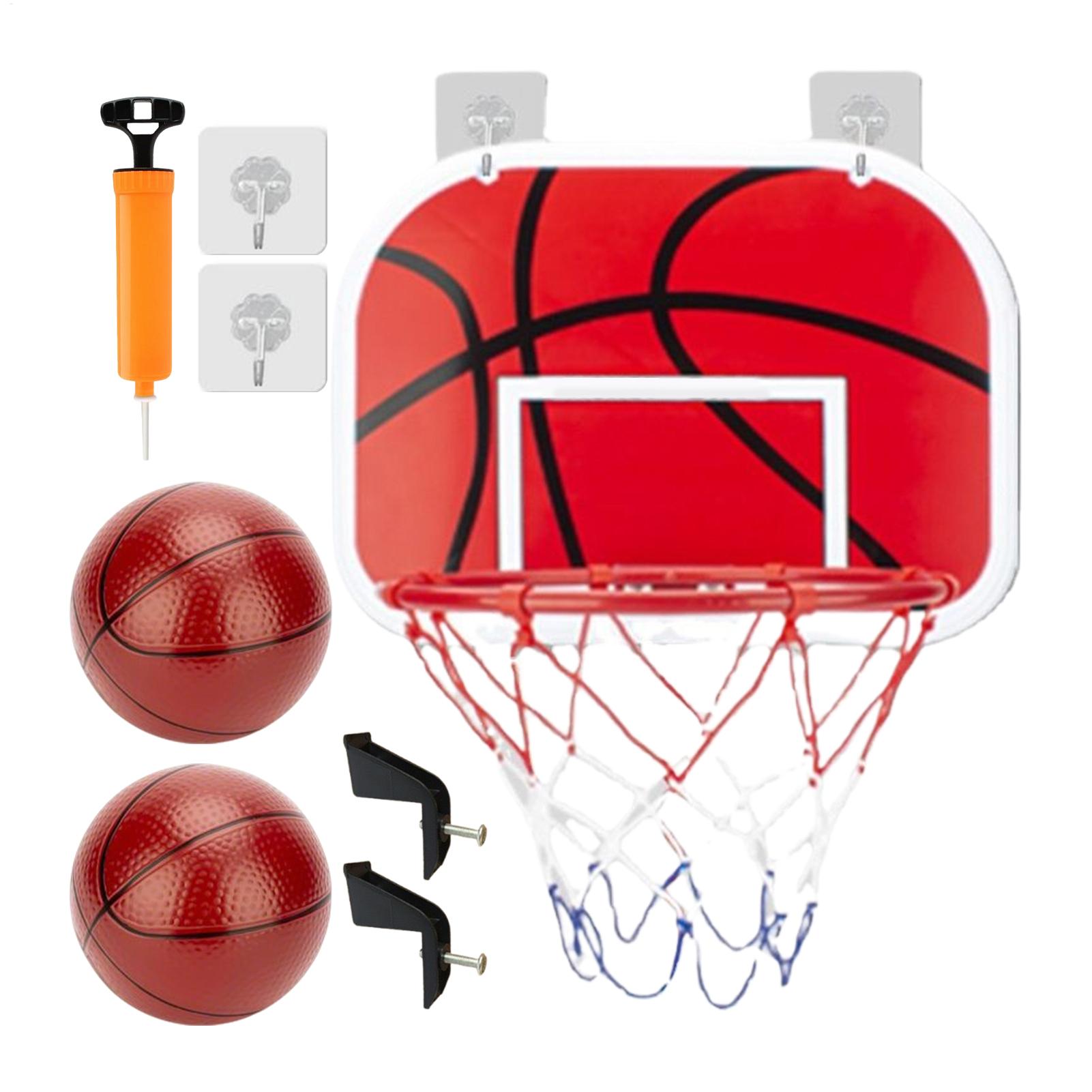Basketball Hoop Kids Indoor - インタラクティブバスケットボールおもちゃ 室内用フープセット ボール2個付き 子供向け 楽しい遊び リビングルーム