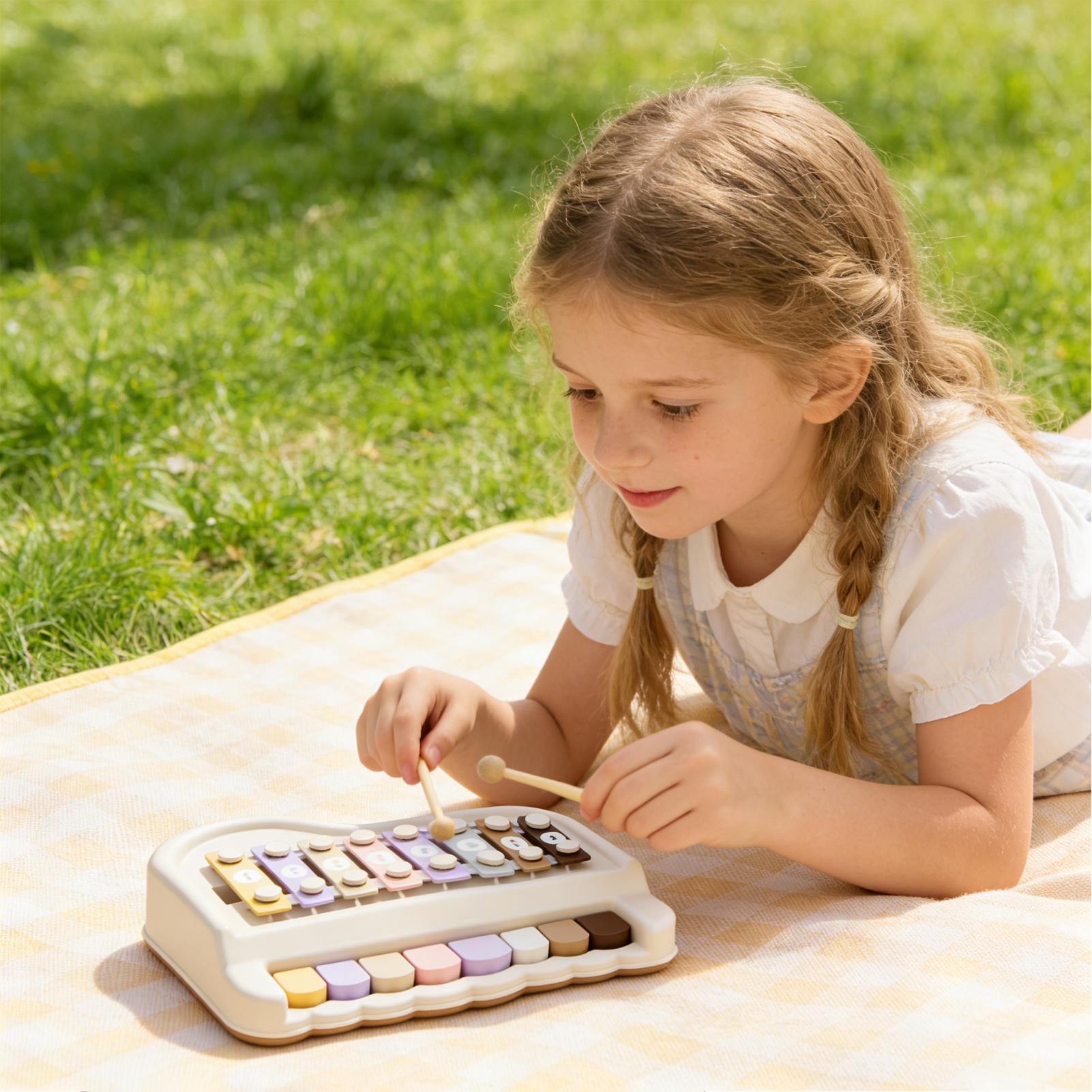 Kids Toys Xylophone - 子供用ピアノ木琴ポータブル楽器キーボード早期学習キーボードおもちゃ男の子女の子パーティーホリデースクール用