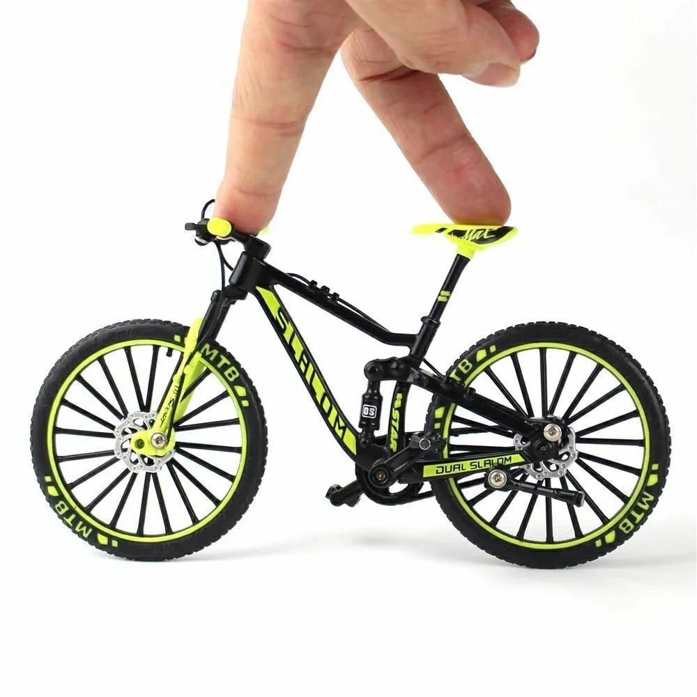 Kids Toys Cycle - 1:10 ミニ合金マウンテンバイクモデルダイキャストメタルフィンガーレーシング自転車折りたたみサイクリング装飾品コレクションのおもちゃ子供大人