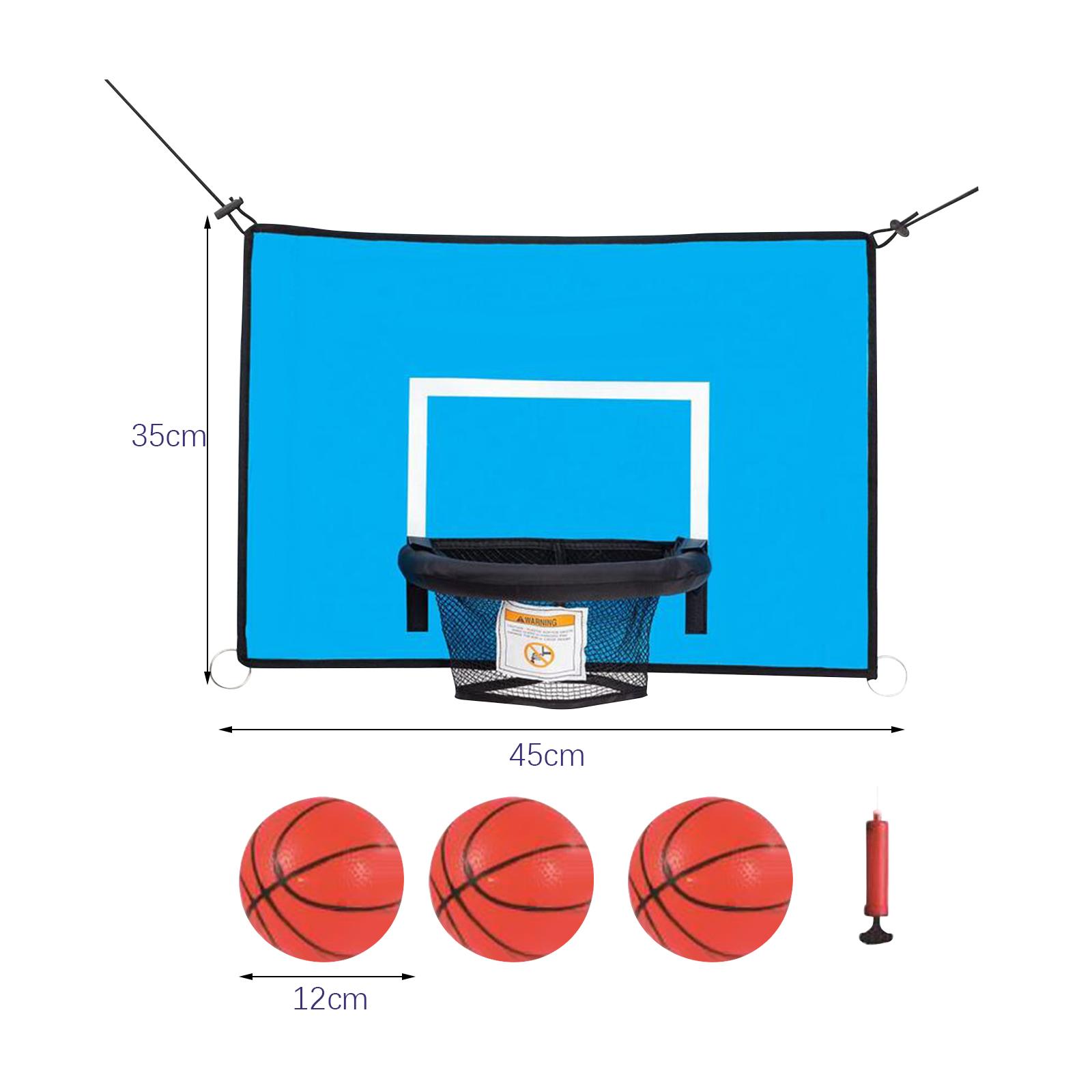 Basketball Hoop Kids Indoor - トランポリンバスケットボールフープ PVC アタッチメント子供用ダンキングバックボードおもちゃ屋外屋内スポーツゲームトランポリンアクセサリー用