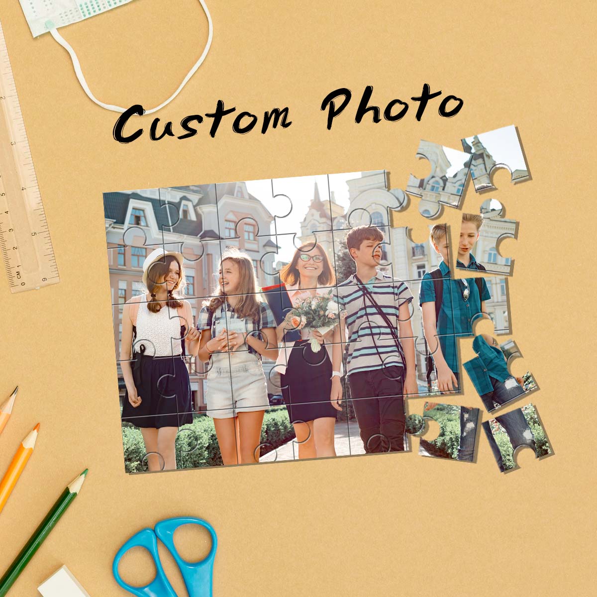 Kids Toys Young - クリエイティブ幼児カスタマイズされた画像カスタマイズ可能な写真パーソナライズされた画像カスタムパズル写真子供のおもちゃ手作り