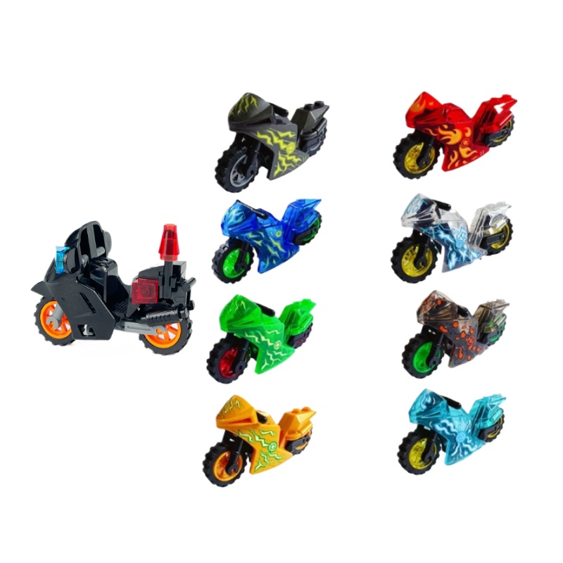 Lego Set City - 子供用小さな粒子ビルディングブロックシティパトロールバイクモデル DIY バイクチームセットパズル組み立ておもちゃホリデーギフト