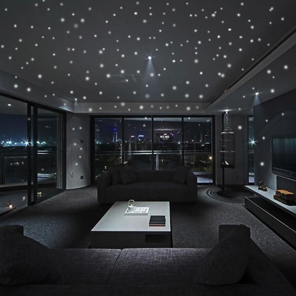 407 個ラウンドドットウォールステッカーポルカサークル夜発 - Glow In Dark Stars のレビューと価格