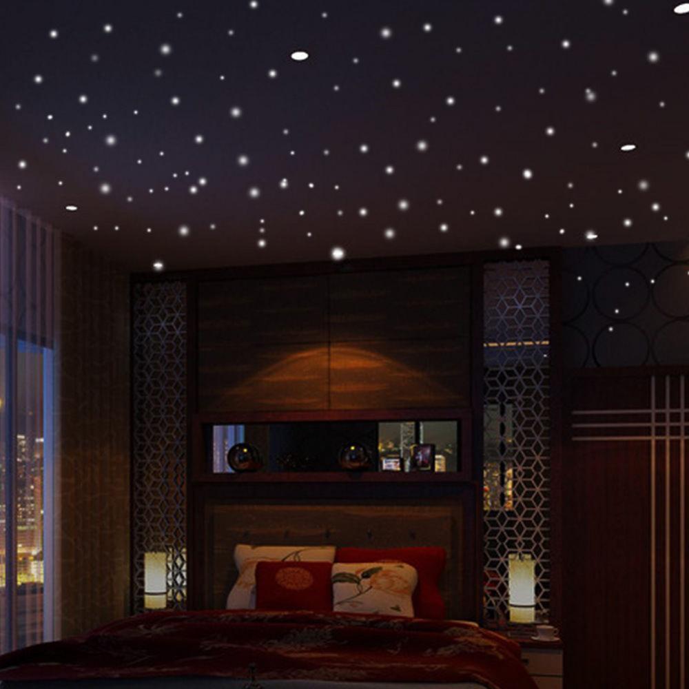 407 個ラウンドドットウォールステッカーポルカサークル夜発 - Glow In Dark Stars のレビューと価格