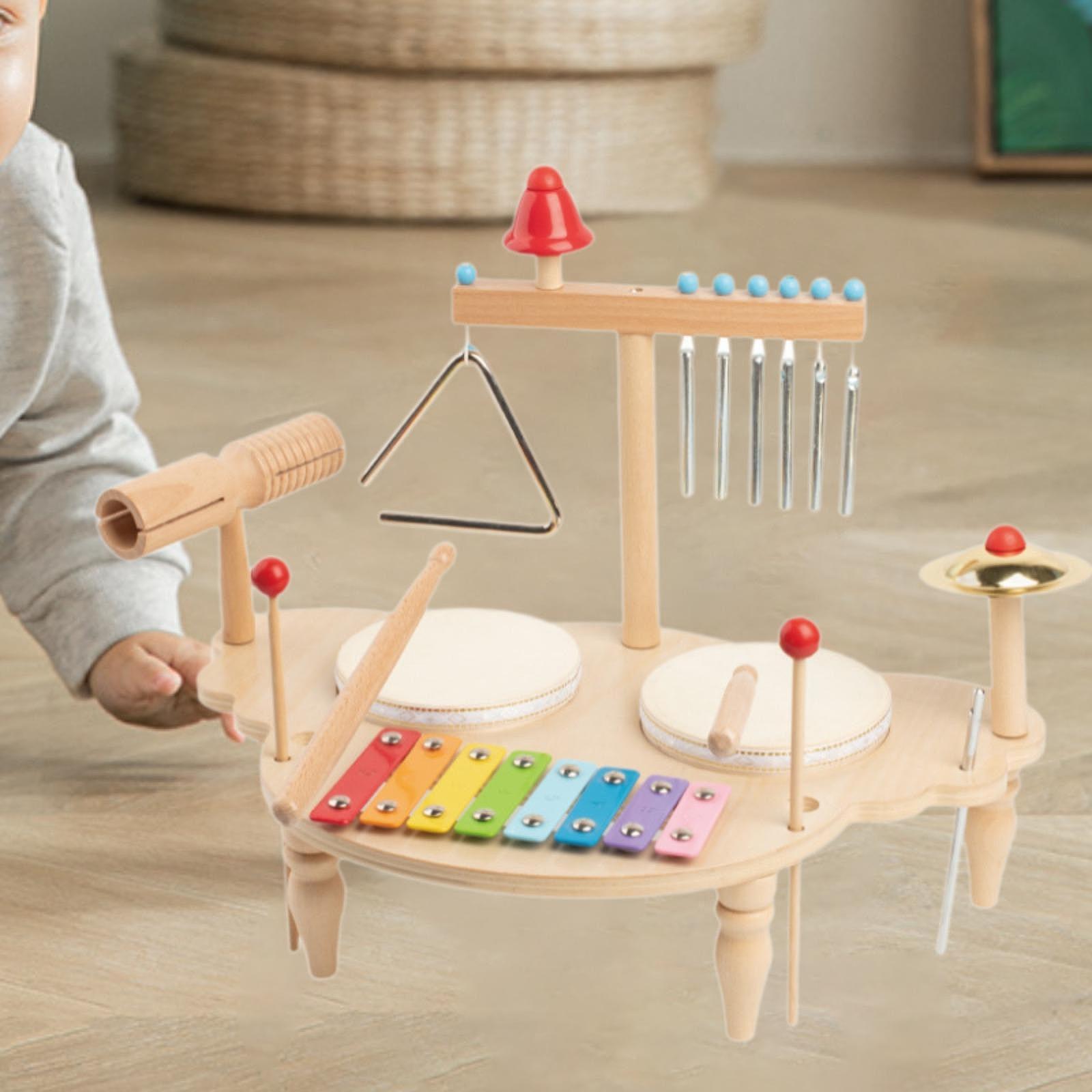 子供用木製楽器,ドラムセット,教育玩具,木琴,モンテッソーリ - Kids Toys Xylophone のレビューと価格