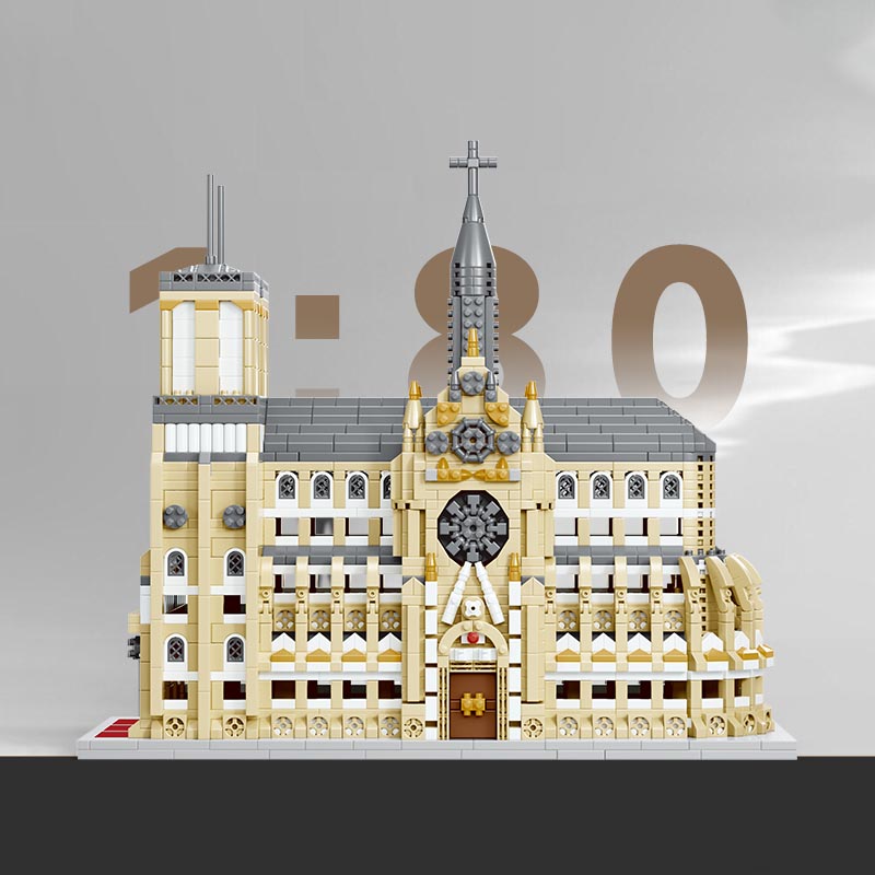 ノートルダム・ド・パリ コロン大聖堂 ビルディングブロックセ - Kids Toys Paris のレビューと価格