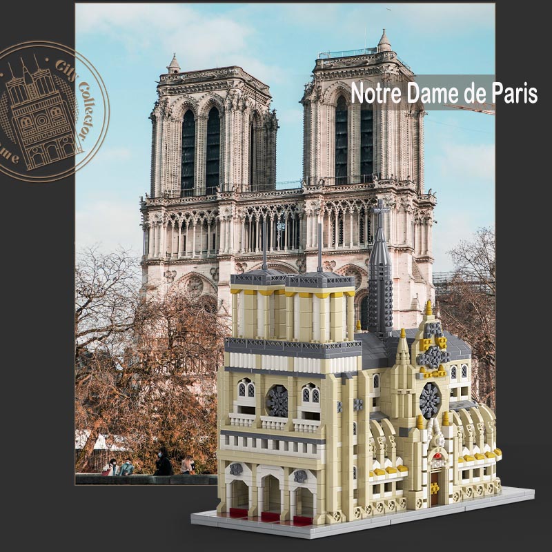ノートルダム・ド・パリ コロン大聖堂 ビルディングブロックセ - Kids Toys Paris のレビューと価格