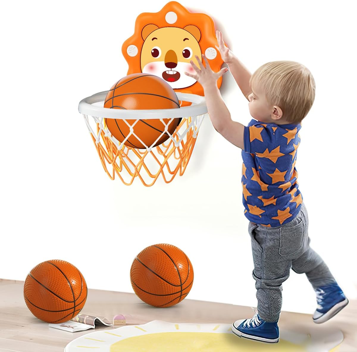 幼児用の屋内バスケットボールフープ,高さ調節可能,子供用おも - Basketball Hoop Kids Indoor のレビューと価格