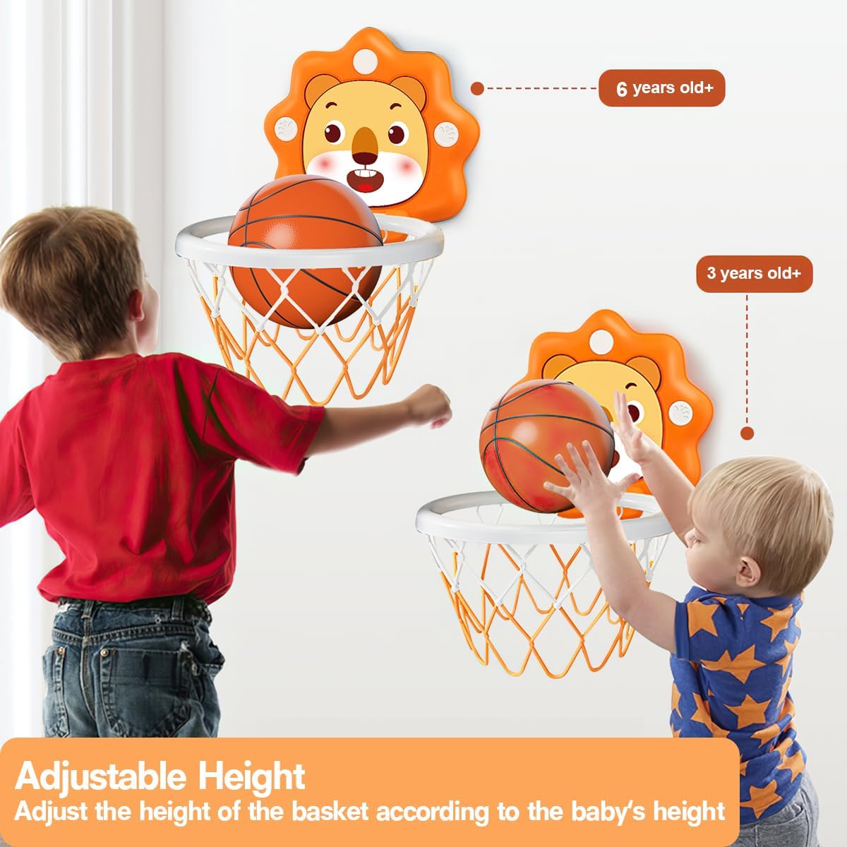 幼児用の屋内バスケットボールフープ,高さ調節可能,子供用おも - Basketball Hoop Kids Indoor のレビューと価格