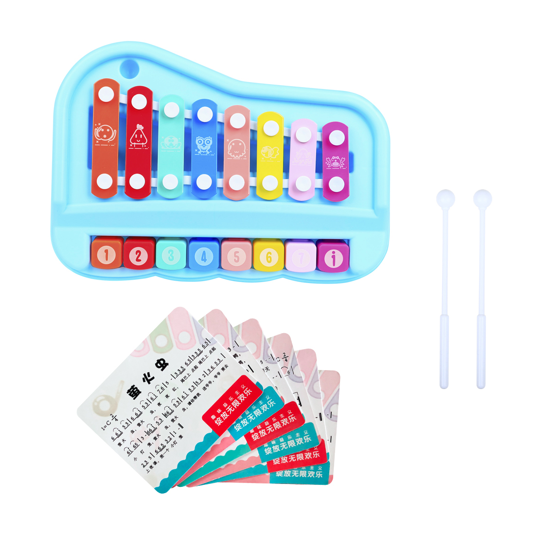 SY-73 キッズシロフォン 8音グロッケンシュピール マレ - Kids Toys Xylophone のレビューと価格