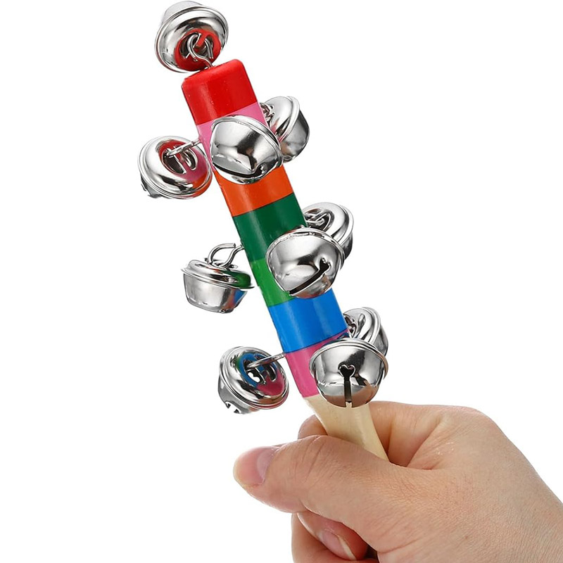 5 個木製ジングルハンドベルレインボースティックシェーカーガ - Kids Toys Xylophone のレビューと価格