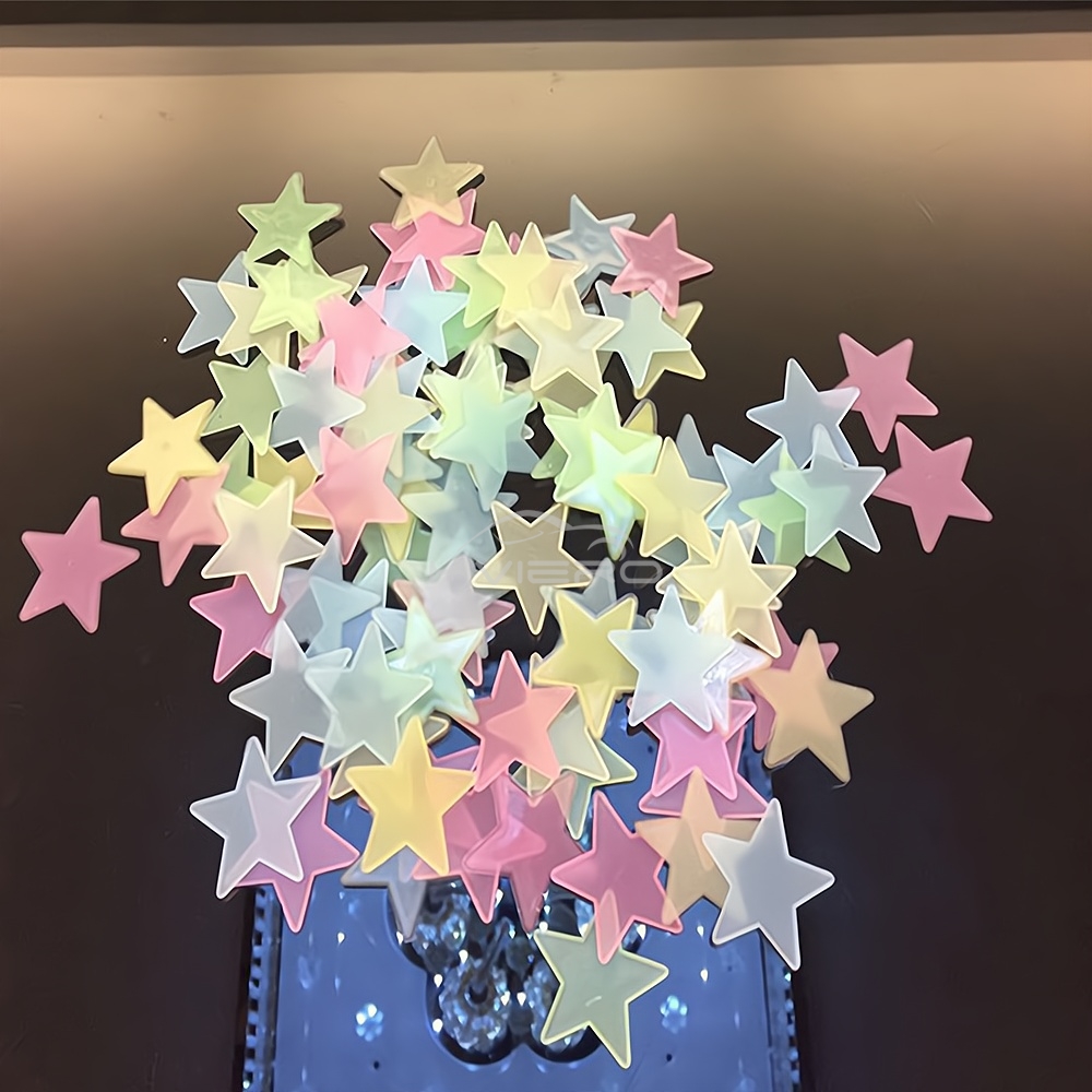 子供部屋、寝室、天井、家、休日、パーティーの装飾のための暗闇 - Glow In Dark Stars のレビューと価格