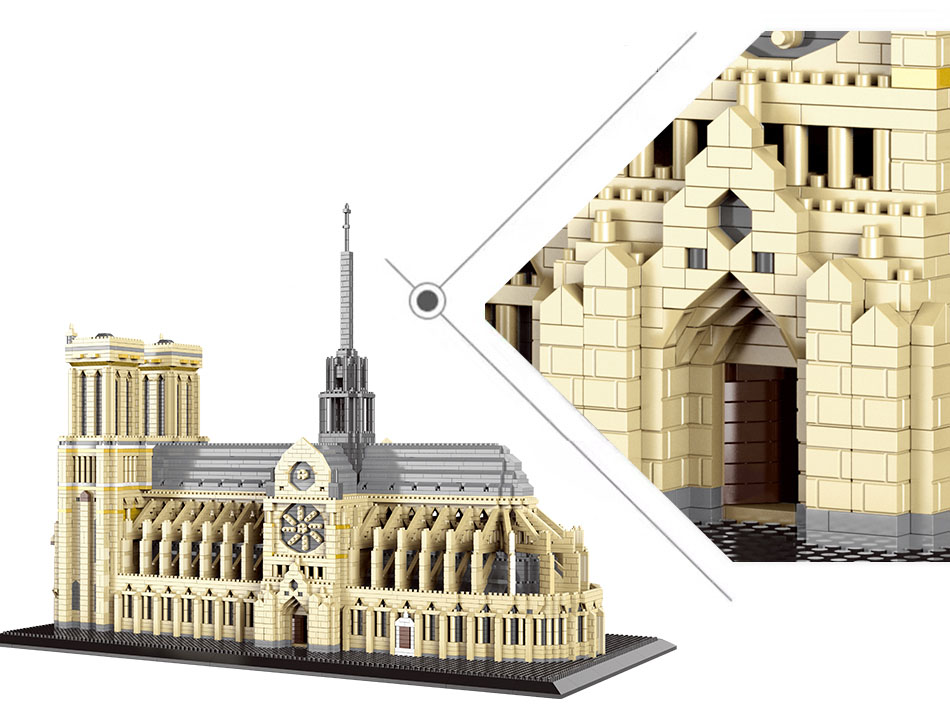 7380 個 + 世界建築ミニビルディングブロックノートルダ - Kids Toys Paris のレビューと価格