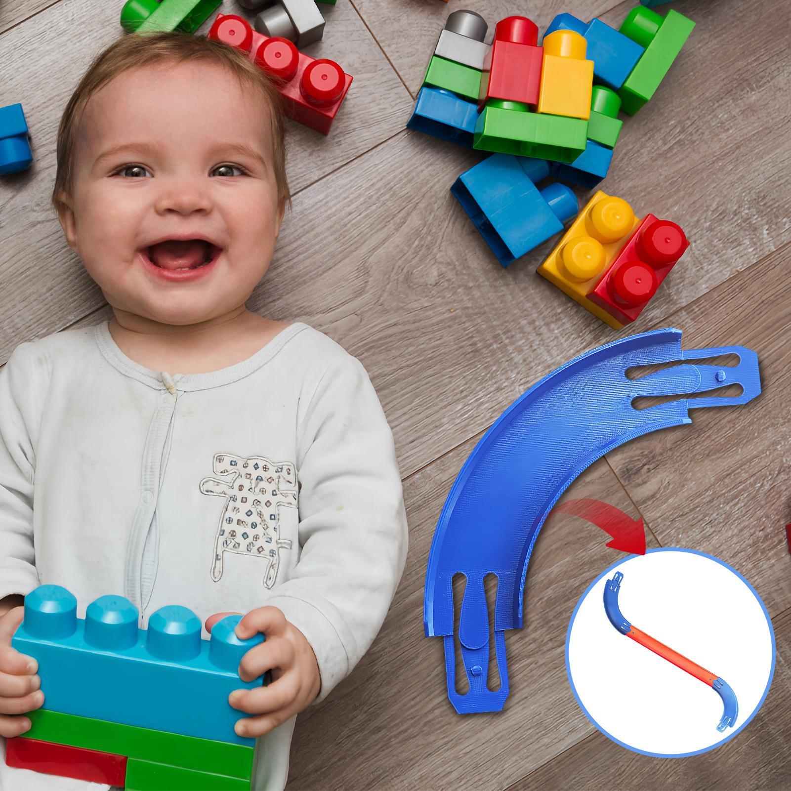 おもちゃの車コーナートラックコネクター（ホイール付き）90度 - Kids Toys Cycle のレビューと価格
