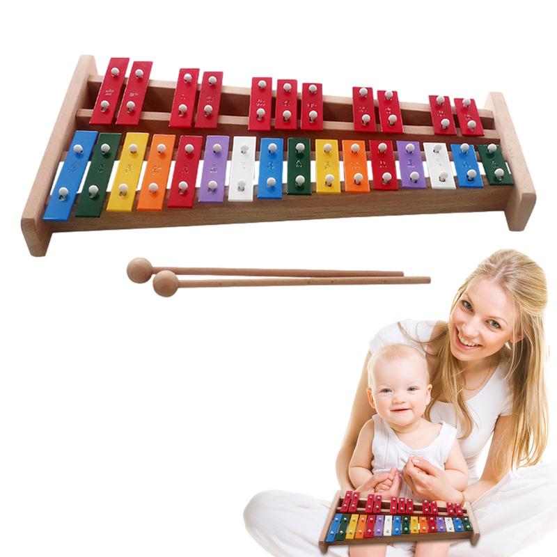 赤ちゃんのためのxylophoneハンドベル、カラフルな情熱 - Kids Toys Xylophone のレビューと価格