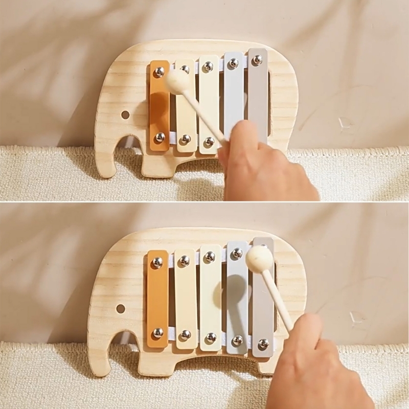 木製楽器のおもちゃベビーキッズパズル早期学習ゲーム赤ちゃん知 - Kids Toys Xylophone のレビューと価格