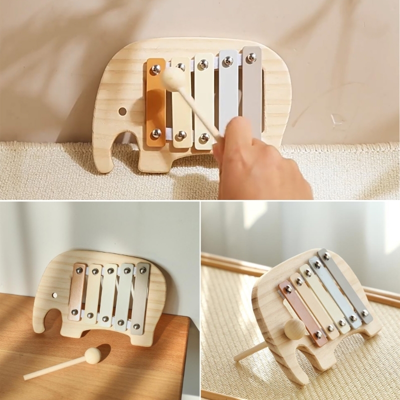 木製楽器のおもちゃベビーキッズパズル早期学習ゲーム赤ちゃん知 - Kids Toys Xylophone のレビューと価格