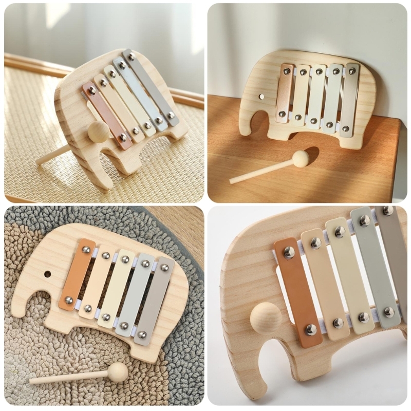 木製楽器のおもちゃベビーキッズパズル早期学習ゲーム赤ちゃん知 - Kids Toys Xylophone のレビューと価格