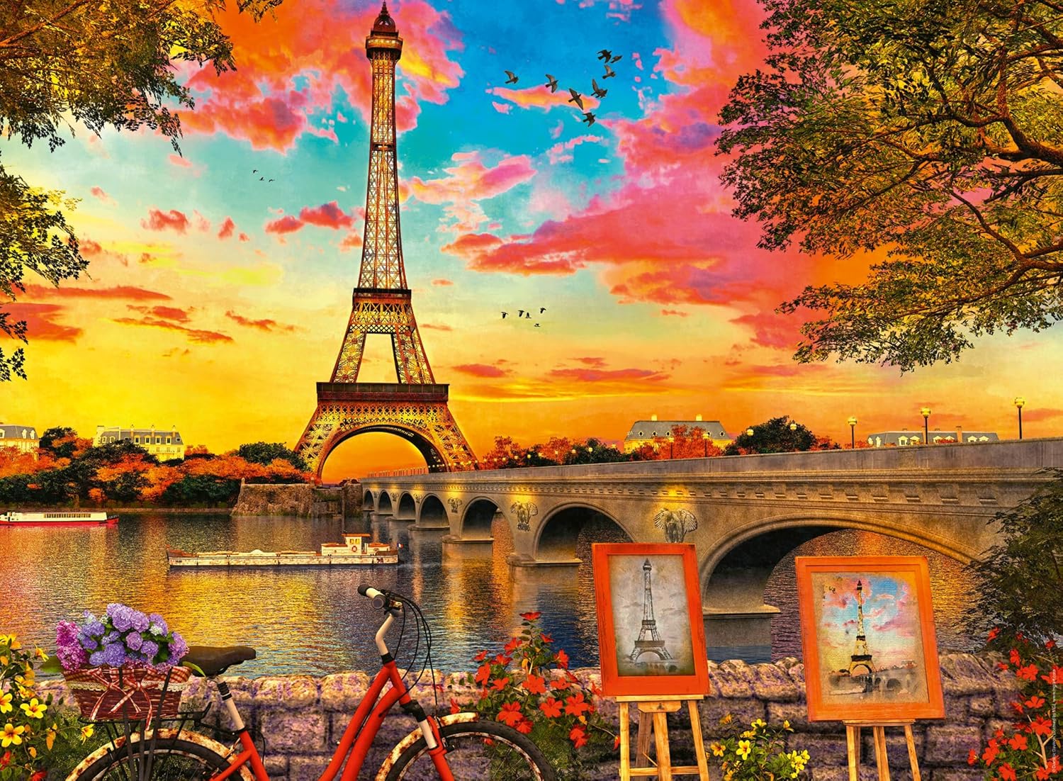 パリのエッフェル塔の夜 風景パズル ジグソーパズル 120/ - Kids Toys Paris のレビューと価格