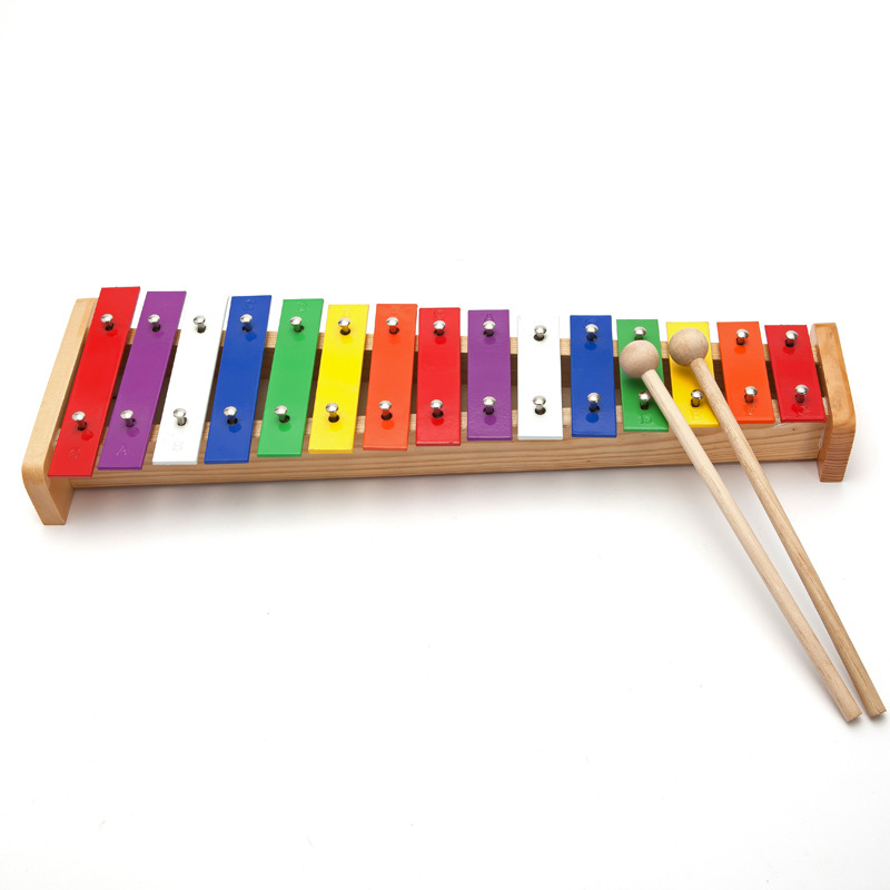 15 キーキシロフォン子供用オルフ音楽キーボード金属楽器木製 - Kids Toys Xylophone のレビューと価格