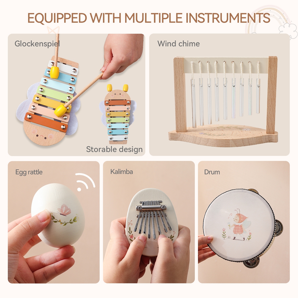 音楽玩具 赤ちゃん 木製 モンテッソーリ玩具 子供用楽器 リ - Kids Toys Xylophone のレビューと価格