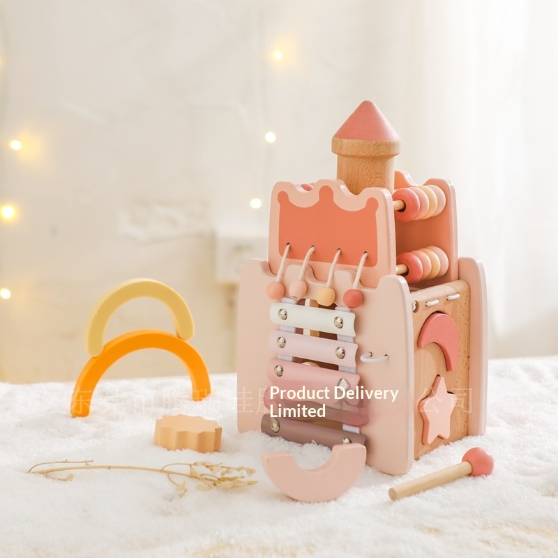 木製キャッスル5in1アクティビティキューブ知育玩具幼児向け - Kids Toys Xylophone のレビューと価格