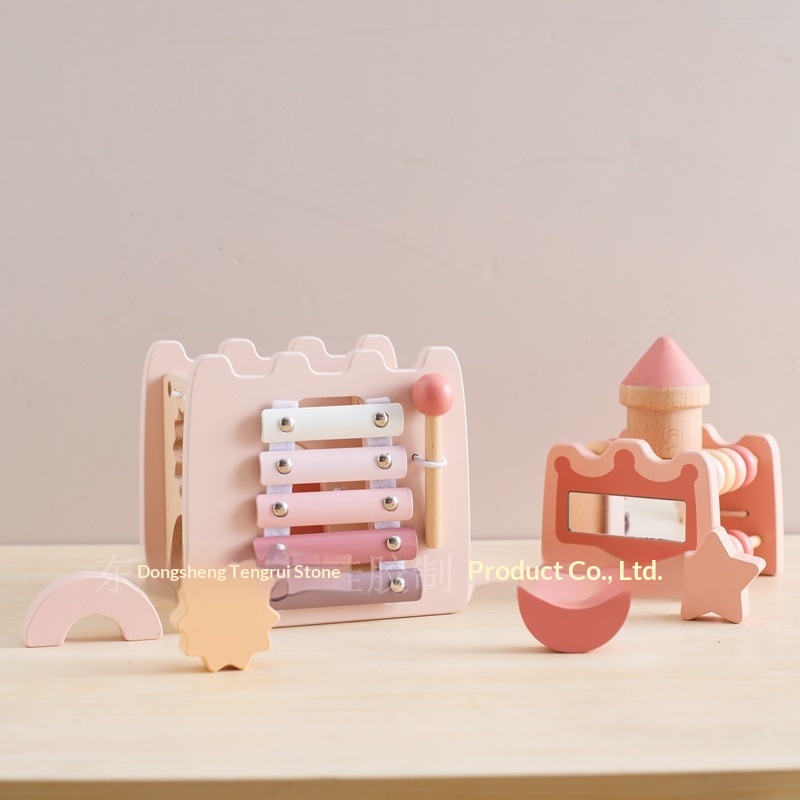 木製キャッスル5in1アクティビティキューブ知育玩具幼児向け - Kids Toys Xylophone のレビューと価格