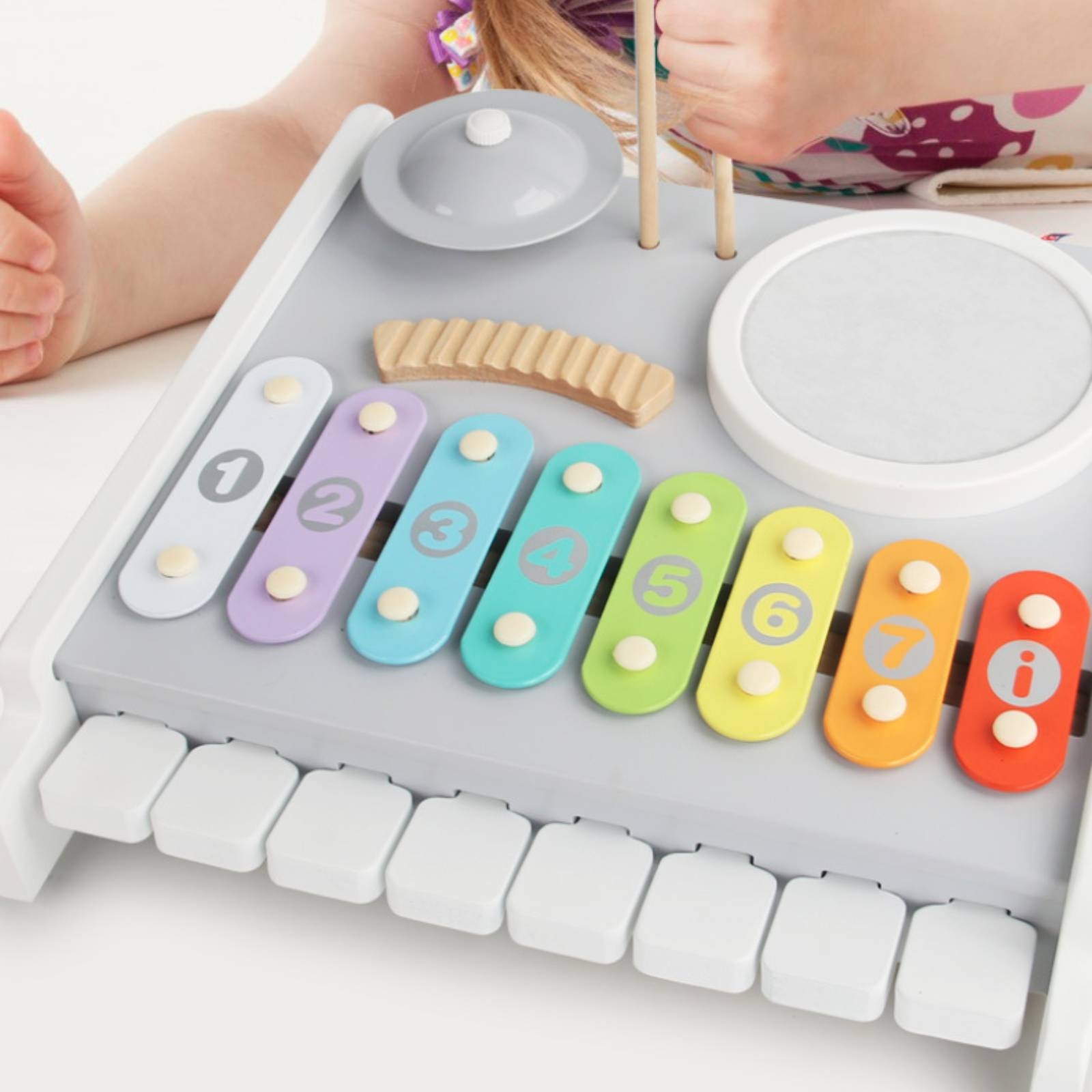 ピアノ木琴ドラムおもちゃ マレット付き 木琴おもちゃ 子供用 - Kids Toys Xylophone のレビューと価格