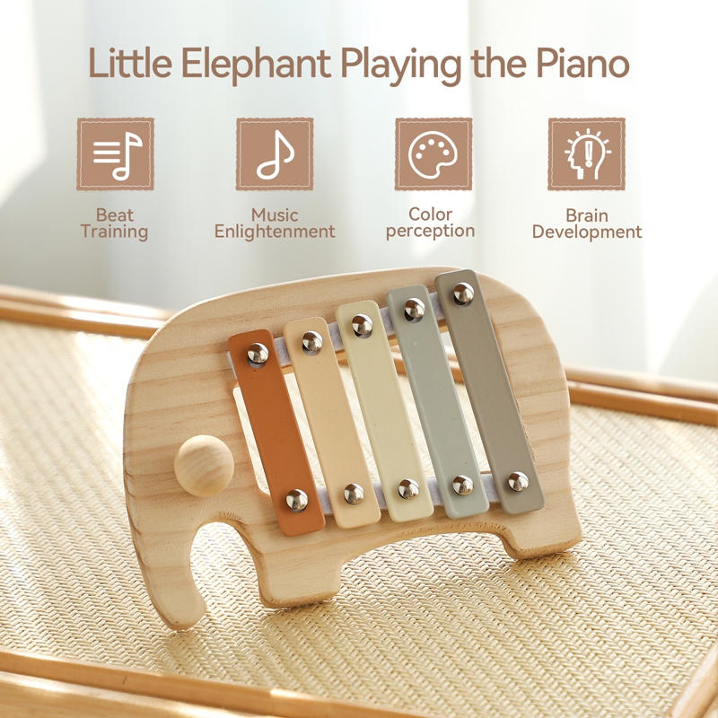 モンテッソーリ木製 5 トーン多色木琴木製楽器のおもちゃベビ - Kids Toys Xylophone のレビューと価格