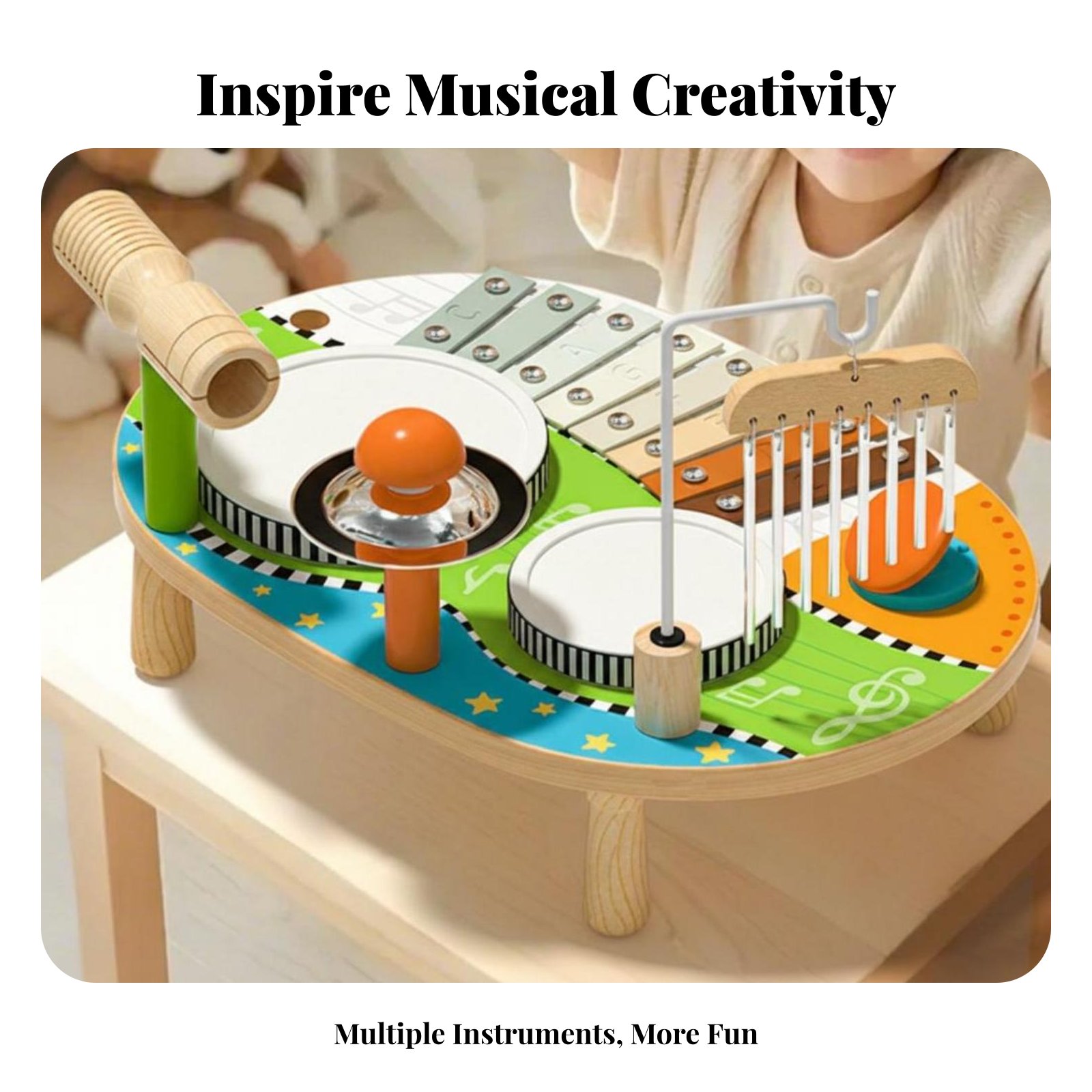 子供用ドラムと木琴のおもちゃ 教育用幼児ドラムセット 幼児用 - Kids Toys Xylophone のレビューと価格
