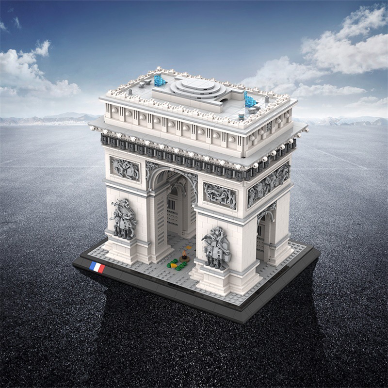4445ピース凱旋門モデルビルディングブロックパリランドマー - Kids Toys Paris のレビューと価格