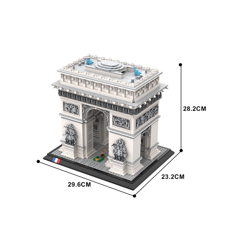 4445ピース凱旋門モデルビルディングブロックパリランドマー - Kids Toys Paris のレビューと価格