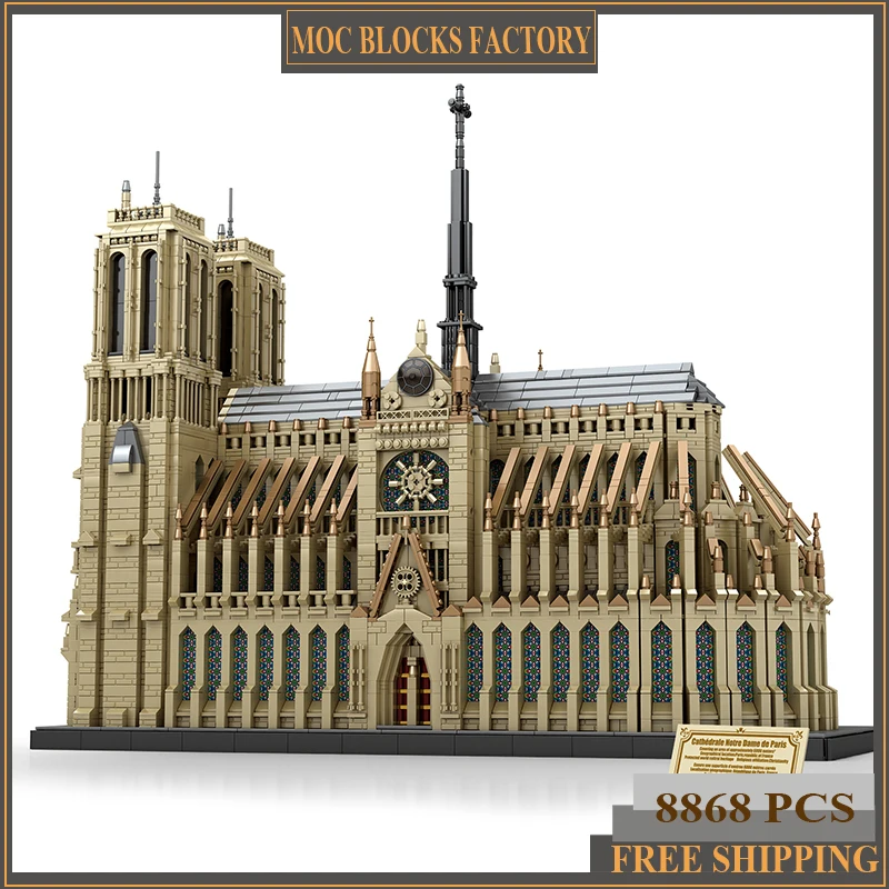 新しい 8868 個世界有名な建築ノートルダム・ド・パリモデ - Kids Toys Paris のレビューと価格