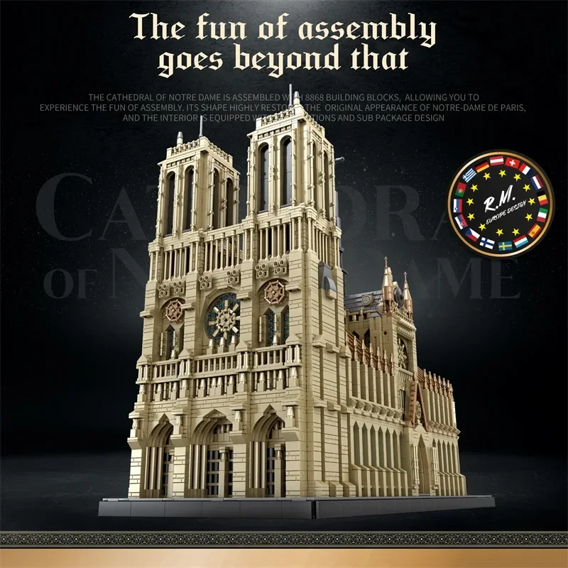 新しい 8868 個世界有名な建築ノートルダム・ド・パリモデ - Kids Toys Paris のレビューと価格