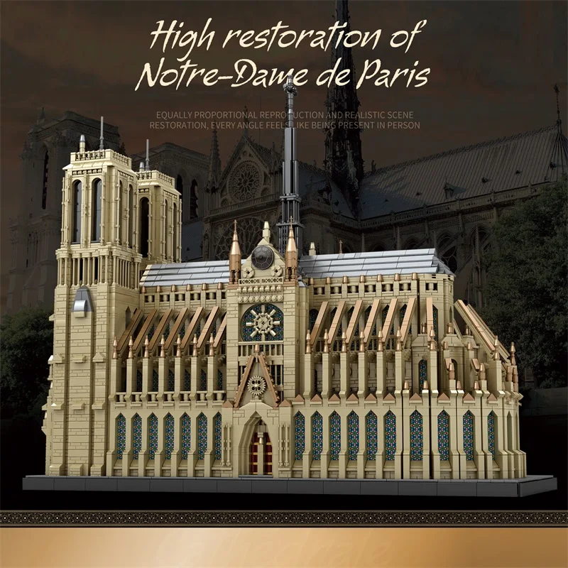 新しい 8868 個世界有名な建築ノートルダム・ド・パリモデ - Kids Toys Paris のレビューと価格