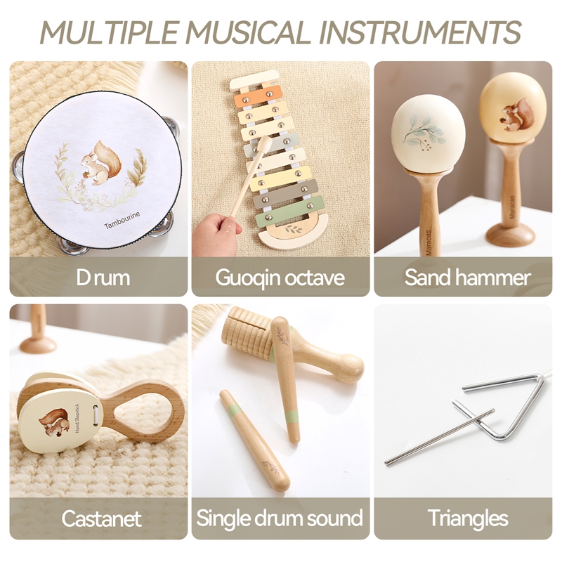 ベビーミュージックトイ マラカス ドラム シロフォン 子供用 - Kids Toys Xylophone のレビューと価格