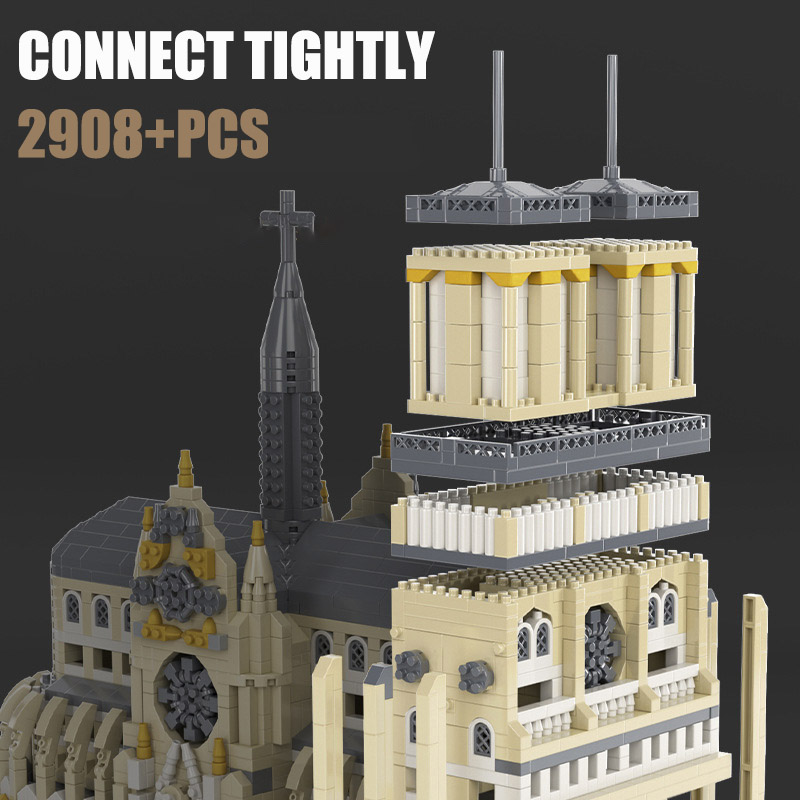 シティノートルダム・ド・パリ建築キットビルディングブロックミ - Kids Toys Paris のレビューと価格