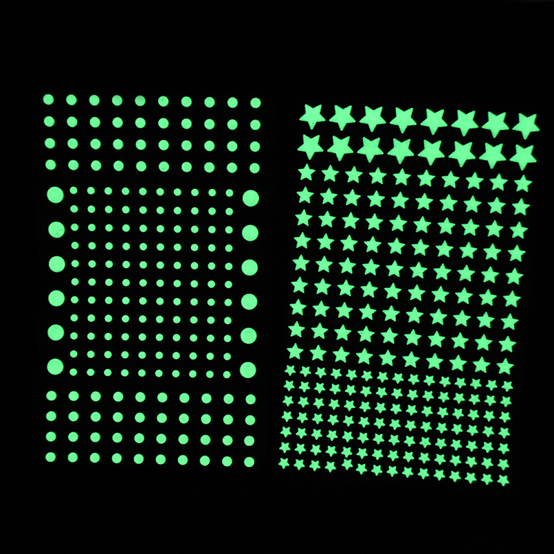 211 個 3D バブル発光星ドットウォールステッカー装飾キ - Glow In Dark Stars のレビューと価格