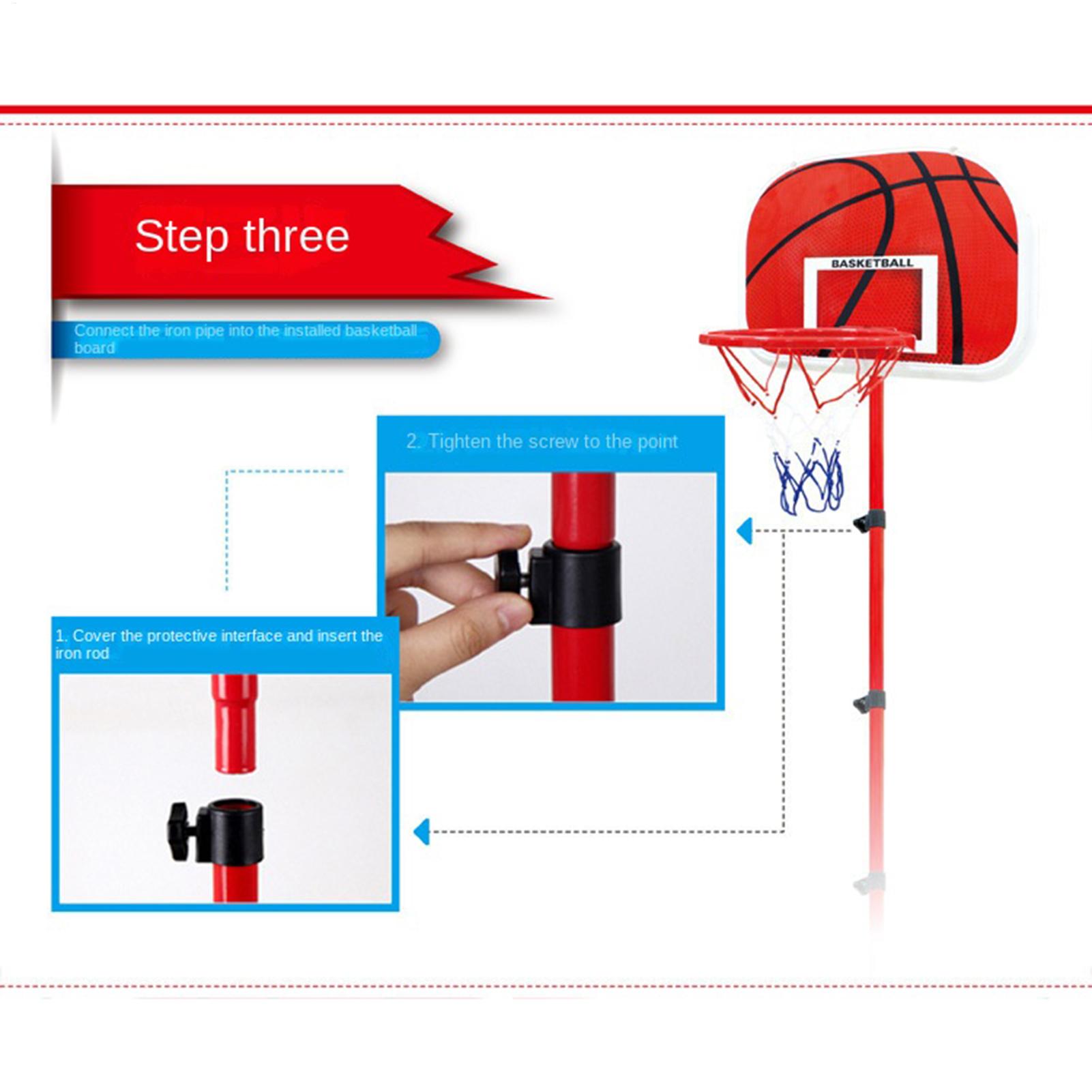 バスケットボールフープとスタンド子供用3ボールポンプ付きポー - Basketball Hoop Kids Indoor のレビューと価格