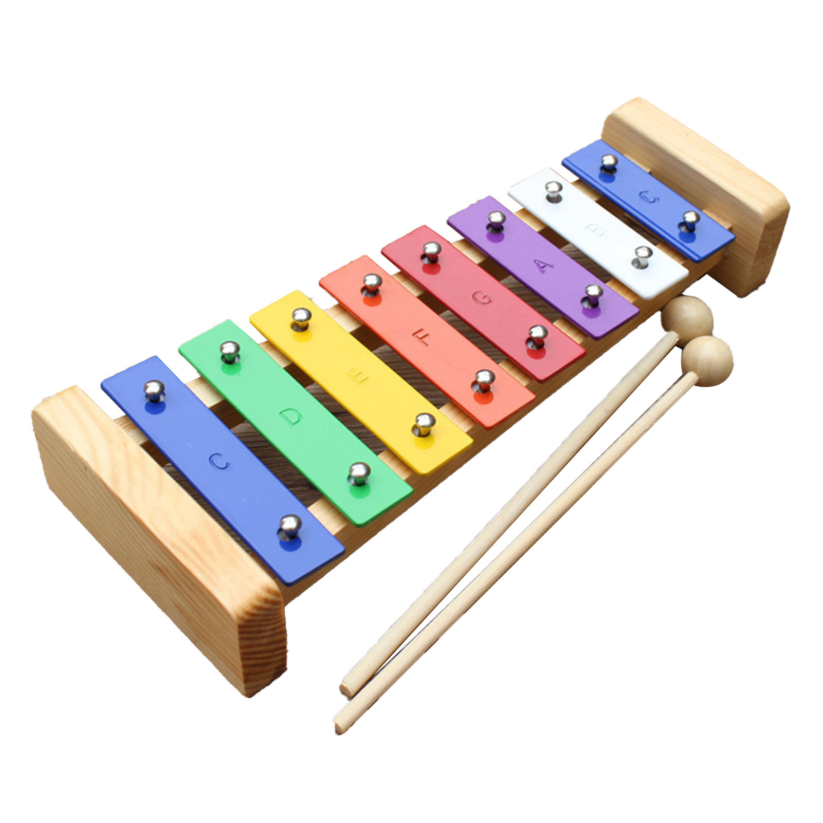 8 ノート木琴子供のおもちゃ教育開発音楽打楽器アルミプレート - Kids Toys Xylophone のレビューと価格