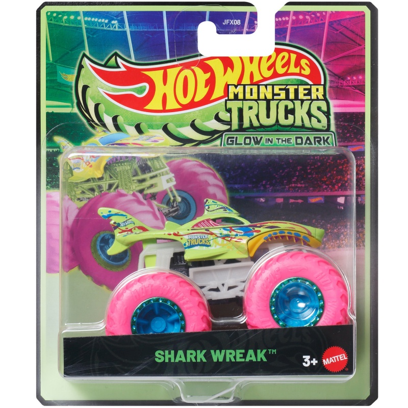 マテル ホットウィール モンスタートラック 蓄光シャーク レ - Mattel Toy Hot Wheels のレビューと価格