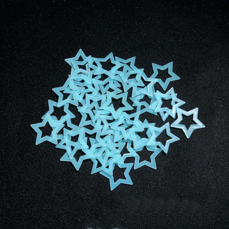 3D透かし彫りの壁のステッカー,壁のラベル,蛍光色,リビング - Glow In Dark Stars のレビューと価格